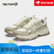 探拓（TECTOP）戶外運動鞋男春夏新款超輕便透氣舒適減震耐磨旅行休閑跑步鞋 米白_米卡其 40