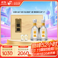 今世緣 國緣淡雅 幽雅醇厚型白酒  42度 500ml*2瓶 禮盒裝  雙十一 送禮