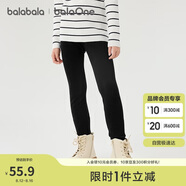 巴拉巴拉balaOne兒童加絨打底褲女童加厚保暖2025冬裝長(cháng)褲子209425123003