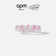 APM Monaco玫瑰粉色麥穗女生戒指時(shí)尚飾送女友送閨蜜情侶對(duì)戒七夕禮物 玫瑰水滴戒指 58 (17號(hào))