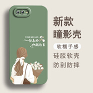 鴻獅（HONGSHI）適用于oppoR15x手機殼軟硅膠OPPOK1卡通軟殼個(gè)性新款PBCT10防摔保護套女腕帶女款小清新帶掛繩潮 液態(tài)硅膠- 一切美好-奶油白 OPPOR15X【帶鋼化膜】
