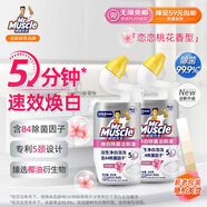 威猛先生（Mr Muscle）潔廁靈 600g*2瓶 戀戀桃花 含84精華 潔廁劑 除菌潔廁液 馬桶清潔