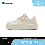 Champion冠軍發(fā)糕鞋24春新款Champ Creeper 1簡約厚底休閑板鞋女 淺灰 37 (230mm)