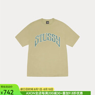 STUSSY短袖T恤大Logo字母情侶款寬松版型簡(jiǎn)約凈版純色棉質(zhì)春夏新品 Elm土黃色 S (胸圍99cm)