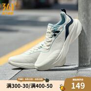 361度男鞋運(yùn)動(dòng)鞋2025年春季新款361男常規(guī)跑鞋 羽毛白/水霧藍(lán) 43