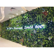 凌譽(yù)勛仿真綠植墻玫瑰花背景墻裝飾立體植物墻仿生假草坪形象墻垂直綠化 滿(mǎn)插植物款式（1平米均價(jià)）