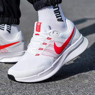 耐克（NIKE）跑步鞋男鞋2025秋冬季新款運動(dòng)鞋RUN SWIFT 3網(wǎng)面公路專(zhuān)業(yè)休閑鞋 DR2695-109白色紅鉤 44