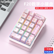 雷蛇（Razer）通用F20機械數字小鍵盤(pán)女生辦公筆記本外接會(huì )計財務(wù)便攜數字鍵盤(pán) F20-許愿貓咪(混光20鍵)-有線(xiàn) 茶軸