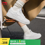 李寧天跡丨板鞋男女鞋夏季透氣減震輕便回彈情侶運(yùn)動(dòng)鞋休閑鞋小白鞋 標(biāo)準(zhǔn)白【女款】-5 38