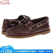 斯佩里（Sperry Top-Sider）男鞋戶(hù)外一腳蹬船鞋休閑鞋真皮柔軟舒適經(jīng)典復古英倫歐美7158233 Amaretto 7=40