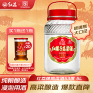 紅荔牌高粱白酒 53度浸泡酒5L 廣東米酒泡酒養生酒泡藥材青梅酒高度酒