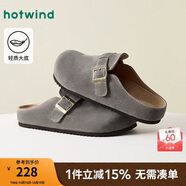 熱風(fēng)商場(chǎng)同款男鞋復(fù)古勃肯鞋2025年秋季新款男士舒適包頭軟木拖