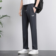 彪馬2025夏季新款運(yùn)動褲 透氣休閑褲 灰色直筒 4XL 165-180斤