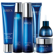 伊貝詩(shī) RIBECS化妝品護膚保濕套裝魚(yú)子蛋白緊膚液柔膚水彈力乳系列 潔面膏+水+乳+霜+精華液+眼霜