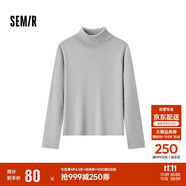 森馬（Semir）森柔毛衫|毛衣女基礎(chǔ)款高領(lǐng)緊身2024冬季純色套頭衫109724107011