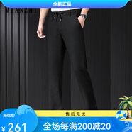 棉致亞麻寬松直筒高檔夏季薄款 黑色[天絲亞麻] 29 均碼