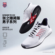 K·SWISS蓋世威網(wǎng)球鞋男子張之臻版25新款ULTRASHOT緩沖耐磨運(yùn)動鞋 白/黑/紅04714-141 39
