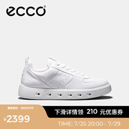 愛步（ECCO）板鞋男鞋 男士休閑鞋小白鞋拼色厚底牛皮明星同款 街頭720 520814 白色52081401007 39