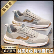 回力網(wǎng)紅男鞋夏季透氣2025新款潮牌百搭休閑運動鞋厚底阿甘老爹鞋 灰色款 單層 43 現(xiàn)貨速發(fā)