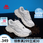 卡帕（Kappa）男鞋夏季網(wǎng)面運動(dòng)鞋子男款網(wǎng)鞋增高老爹鞋休閑跑步鞋 經(jīng)典白 42