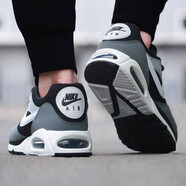NIKE耐克男鞋夏季新款運(yùn)動(dòng)休閑鞋慢跑鞋AIR MAX氣墊鞋緩震透氣跑步鞋 黑灰經(jīng)典/氣墊回彈 41