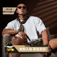 Monster Guardians運動短袖男 日常百搭oversize商務(wù)休閑華夫格雙色寬松落肩短袖 White 白色 M