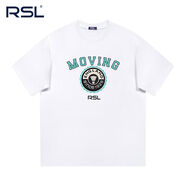 亞獅龍正品T恤夏季寬松半袖圓領(lǐng)簡(jiǎn)約休閑羽毛球服字母印花時(shí)尚 【白色】印花48 3XL