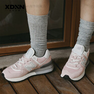 NEW BALANCE/NB復古情侶運動(dòng)鞋女百搭慢跑鞋男休閑跑步鞋574LG U574LGOP-D【櫻花粉】保障 38
