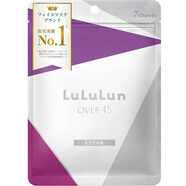 LULULUN【日本本土版】LULULUN OVER45藍色面膜7片 清爽控油 熟齡肌護理