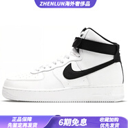 耐克（NIKE）AirForce1'07LOW高幫板鞋男款白黑 38.5