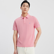 SEPTWOLVES七匹狼短袖POLO衫男士夏季新款休閑涼感彈力多色翻領(lǐng)T恤 410(菲紅) M 165/84A