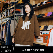 UNDEFEATED五條杠美式毛衣潮流男女同款LOGO校園風(fēng)毛衣 深紅 XXL
