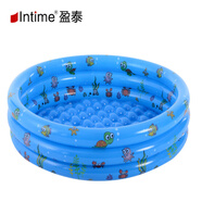 釣龍王（DiaoLongWang）家用游泳池 充氣球池兒童海洋球池圓形印花游泳池 釣魚戲水玩具池 130CM盈泰球池藍(lán)色