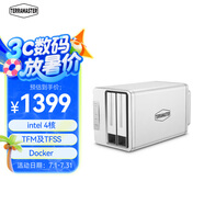 鐵威馬（TERRA MASTER）F2-423 2盤位NAS網(wǎng)絡(luò)存儲服務(wù)器（intel四核、4G內(nèi)存）