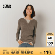 森馬（Semir）森馬毛衣女短款假兩件含羊毛針織衫24冬新款保暖內(nèi)搭109724107015