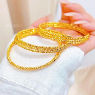 蕊意金包銀記憶彈力蹦迪珠手鐲蹦迪手環(huán)爆閃纏繞碎金手串手鏈生日禮物 金1.3克-重約12克-記憶彈力蹦迪珠手鐲蹦迪
