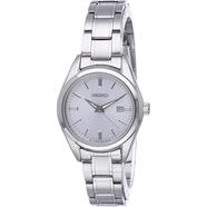 精工（SEIKO）女士手表防水腕表SUR633日歷日韓表日常商務(wù) Silver - SUR633