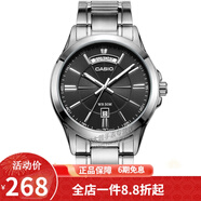 卡西歐（CASIO） 卡西歐(CASIO)手表男士 簡(jiǎn)約商務(wù)男式石英表 MTP-1381D-1A