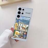 魅族（meizu）藝術(shù)旅行家適用于三星S24Ultra手機殼小眾note20ultra透明保護套S23U防摔透明男女款魅族21華為 旅行藝術(shù)家 iPhone 15 Pro Max