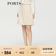 PORTS 寶姿秋冬新品女裝短裙ALM9S022NFQ078 粉色混色 L (8)