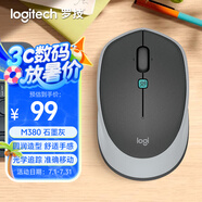 羅技（Logitech）M380 無(wú)線鼠標(biāo) 無(wú)線2.4G 辦公鼠標(biāo) 百度AI智能語(yǔ)音輸入打字翻譯 家用辦公型 M380石墨黑