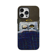 旻妍【睡覺搭子】復(fù)古晚安貓頭鷹適用iPhone16/15pro手機殼華為P70小米14暢享70vivoS19軟iqooneo10蘋 磨砂大孔二合一 榮耀Magic4