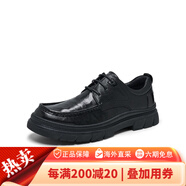 天美意（TEENMIX）冬新款通勤厚底復(fù)古風(fēng)男休閑鞋EWW01DM4 黑色(絨里) 38