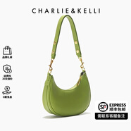 CHARLIE&KELLI包包女款2025年手拎腋下包新月包女士七夕禮物小ck女包單肩斜挎包 牛油果綠【代寫賀卡 贈(zèng)禮袋 】