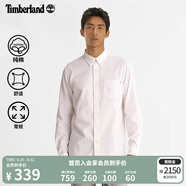 添柏嵐（Timberland）官方男裝襯衫戶(hù)外商務(wù)休閑牛津透氣|A2ES5 A2ES5A94/白色色織 M