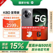 小米REDMI K80至尊版 國家補(bǔ)貼 新品 5G智能旗艦手機(jī) K80 Ultra 高性能游戲電競小米手機(jī) 砂巖灰 16GB+256GB 官網(wǎng)標(biāo)配