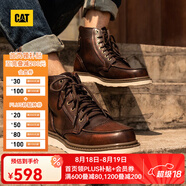CAT卡特馬丁靴工裝鞋男鞋新復(fù)古回潮機車靴P7049/P712950/P712947 深棕P712950 43