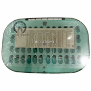 牙科不銹鋼預成冠 韓國新興兒童金屬乳牙磨牙冠 透明口腔臨時(shí)冠 韓國金屬冠套裝48顆