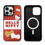 CASETIFY聯(lián)名Hello Kitty50周年貼紙適用蘋(píng)果15promax手機(jī)殼iphone14pro鏡面保護(hù)套13MagSafe磁吸1 TiFY【ca640餅干kitty50周年】銀色 iPho