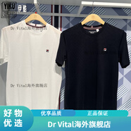 FILA斐樂(lè) 2024夏男士經(jīng)典商務(wù)系列圓領(lǐng)針織短袖T恤F11M421119 標(biāo)準(zhǔn)白FWT M